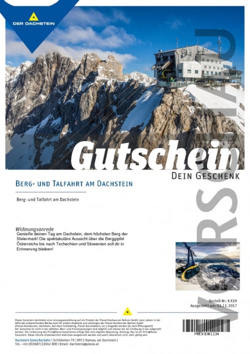 Berg- und Talfahrt auf den Dachstein