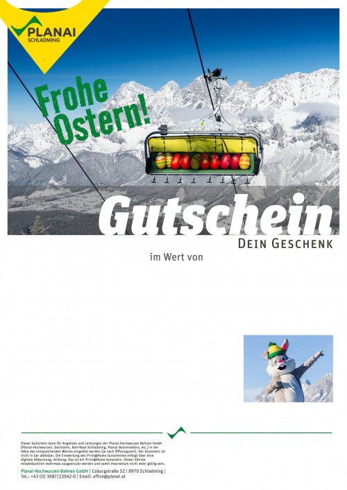 Wertgutschein Ostern Planai & Hochwurzen